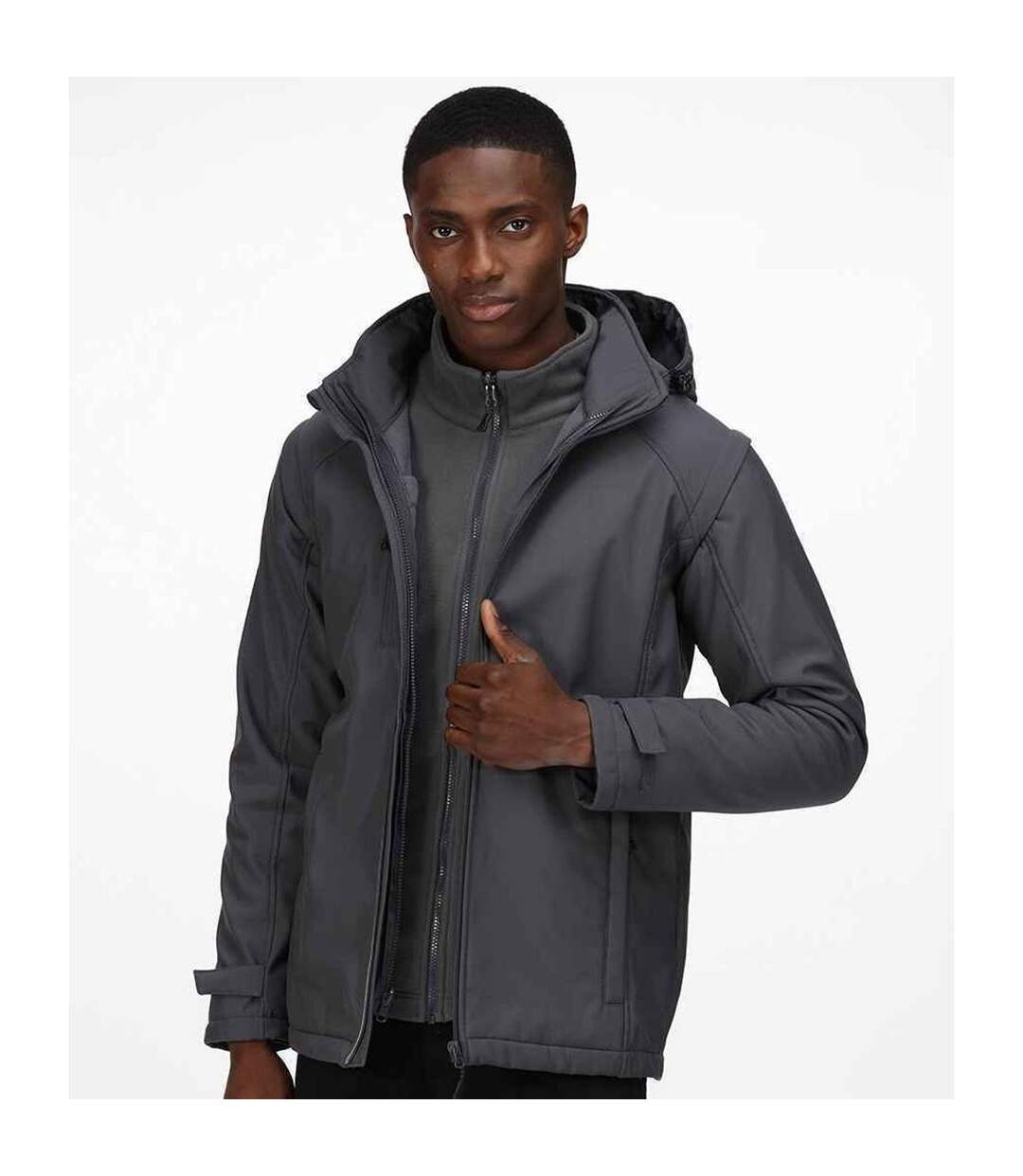 Veste Softshell Erasmus In Homme Gris Phoque Regatta-2