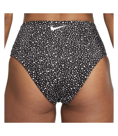 Bas de maillot de bain Femme Noir/Blanc Nike Reversible High Waist Cheeky Bottom - L