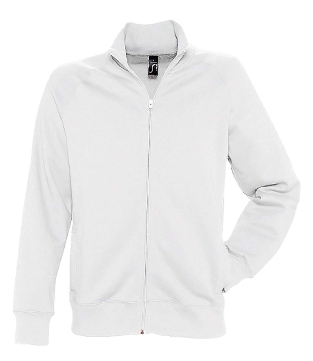 Veste molleton gratté zippée - Homme - 47200 - blanc-1