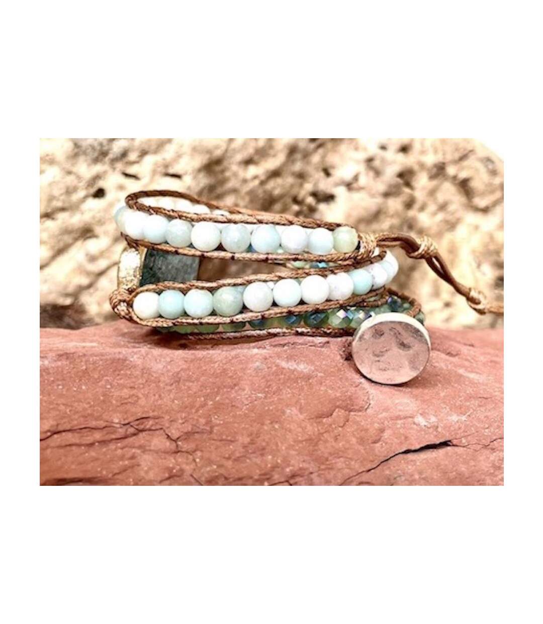 Bracelet patience jaspe et amazonite-3