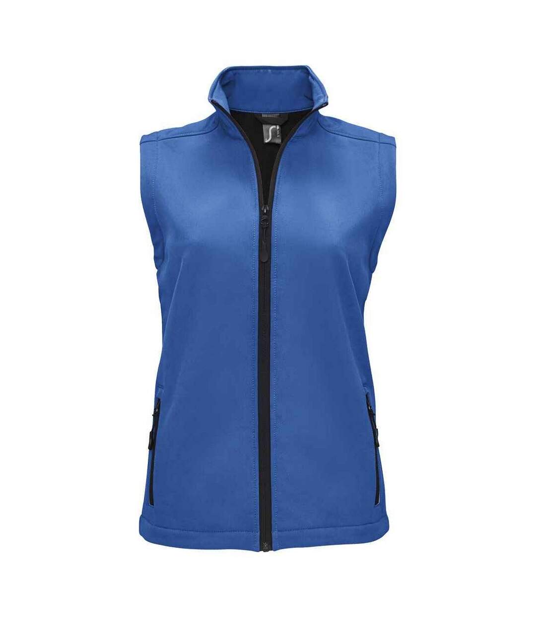 Womens/ladies race softshell gilet royal blue SOLS