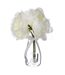Composition Florale & Vase 3 Pivoines Verre 25cm Transparent-1