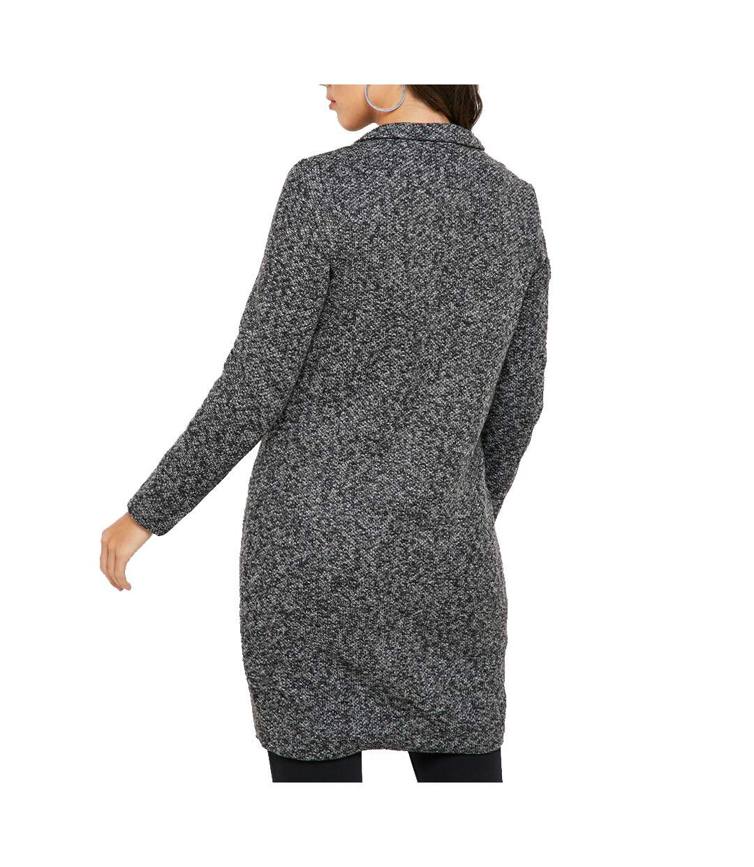 Manteau Gris chiné femme Jacqueline de Yong Besty-2