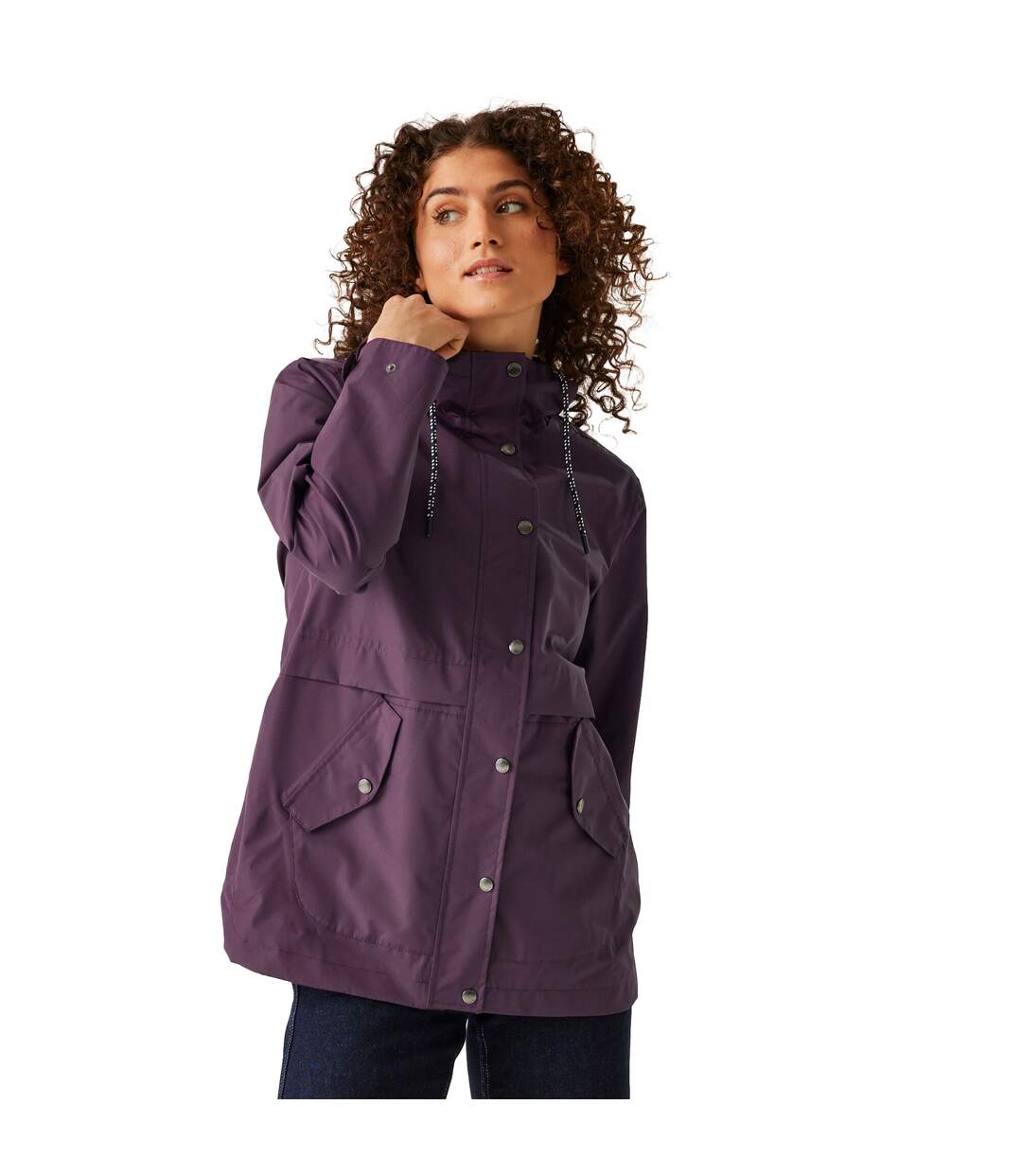 Veste imperméable bayla femme prune foncé Regatta-3