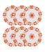 Lot de 6 Assiettes à Dessert Chachapop 19cm Multicolore-1