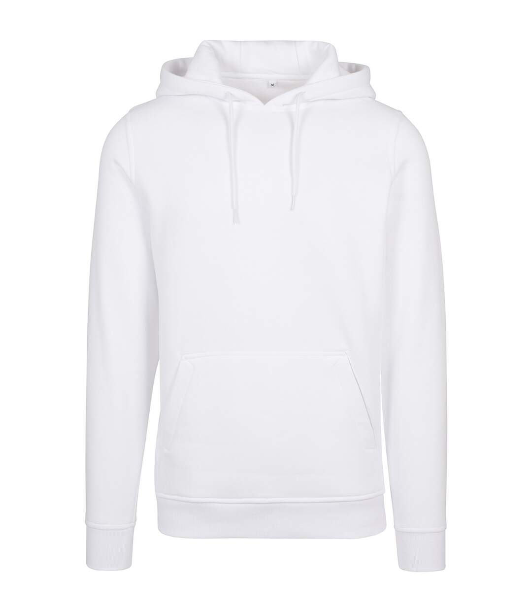 Mens Organic Hoodie White Build Your Brand-1