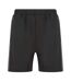 Finden & Hales Mens Knitted Shorts (Black/Gunmetal Gray) - UTPC5245