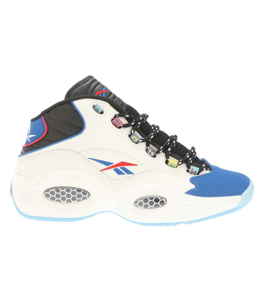 Baskets question mid homme noir / bleu Reebok-3