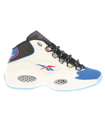 Baskets question mid homme noir / bleu Reebok