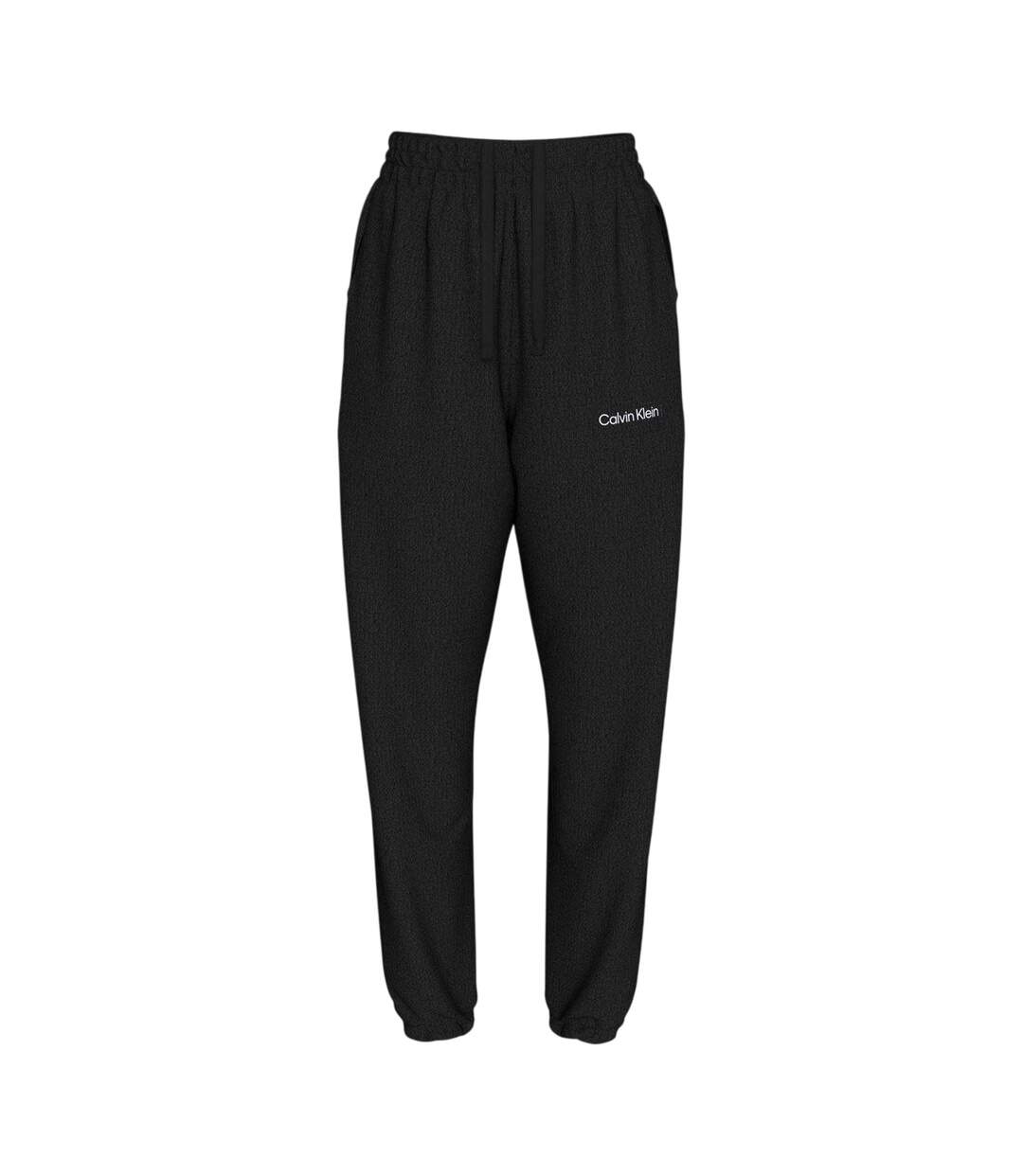 Womens/ladies Logo Joggers Black Calvin Klein-1
