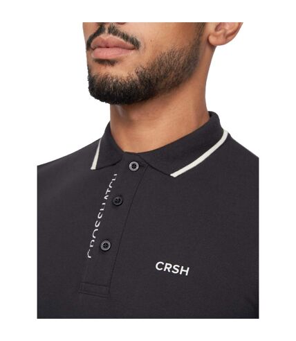 Polo kendrick homme noir Crosshatch