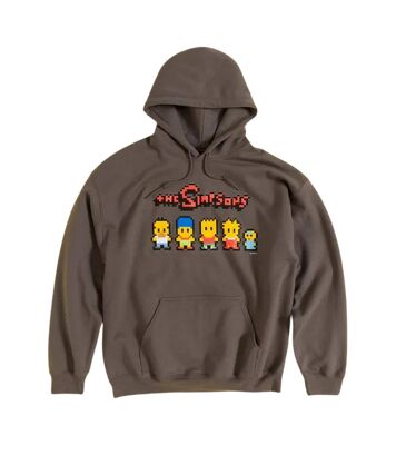 Pull à Capuche Noir Les Simpson – Taille S – Bart & Lisa – Graphique