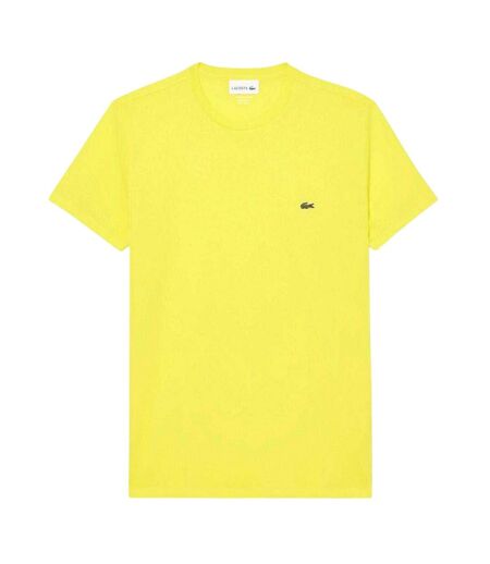 T-shirt Motif/style Brodé Homme Jaune Lacoste