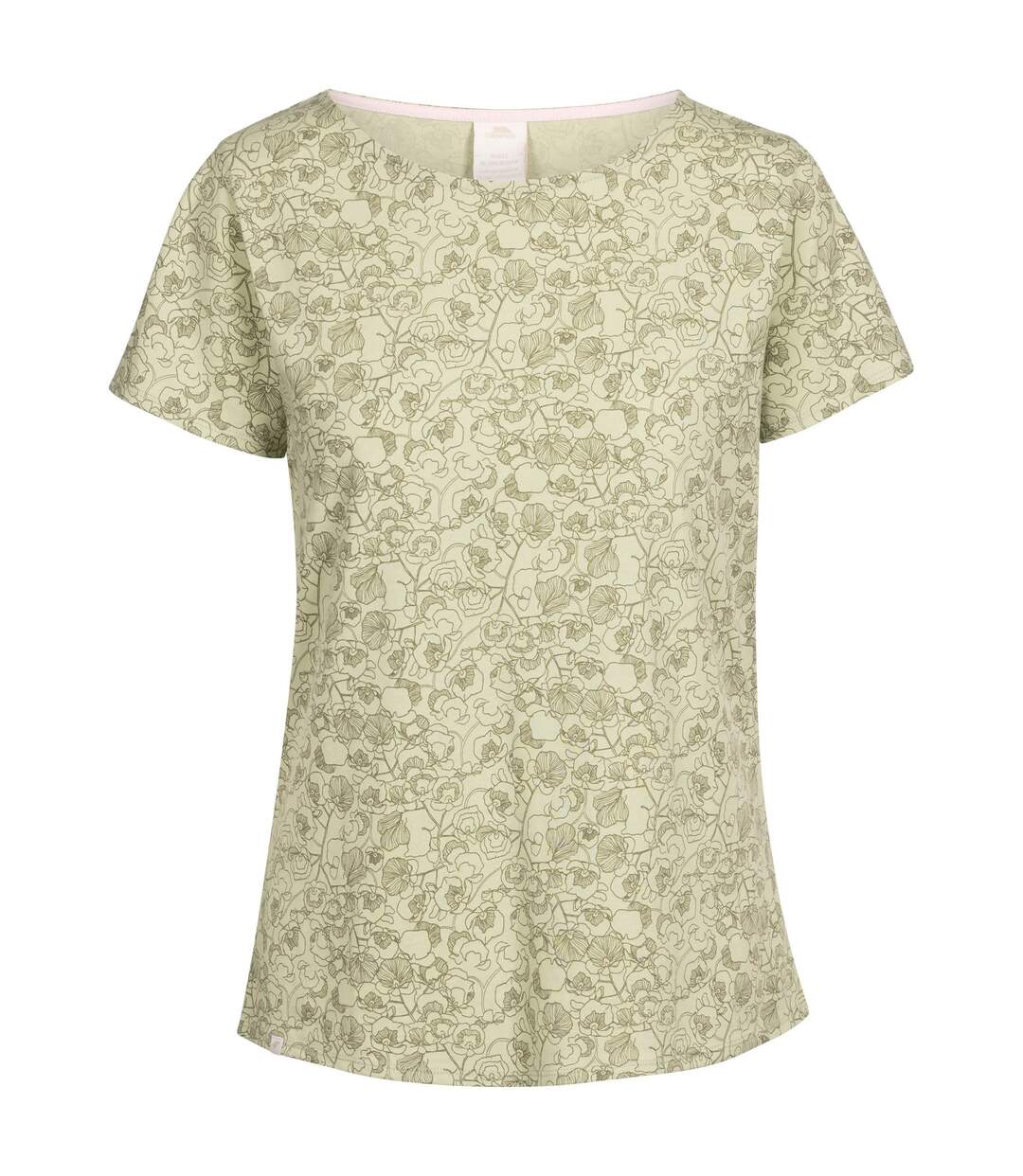 Womens/ladies simona leaves top light sage Trespass-1