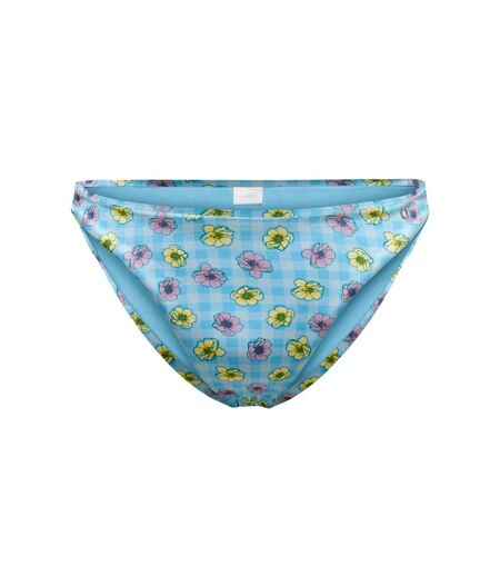 Bas de bikini bleu à fleurs femme only elly - l