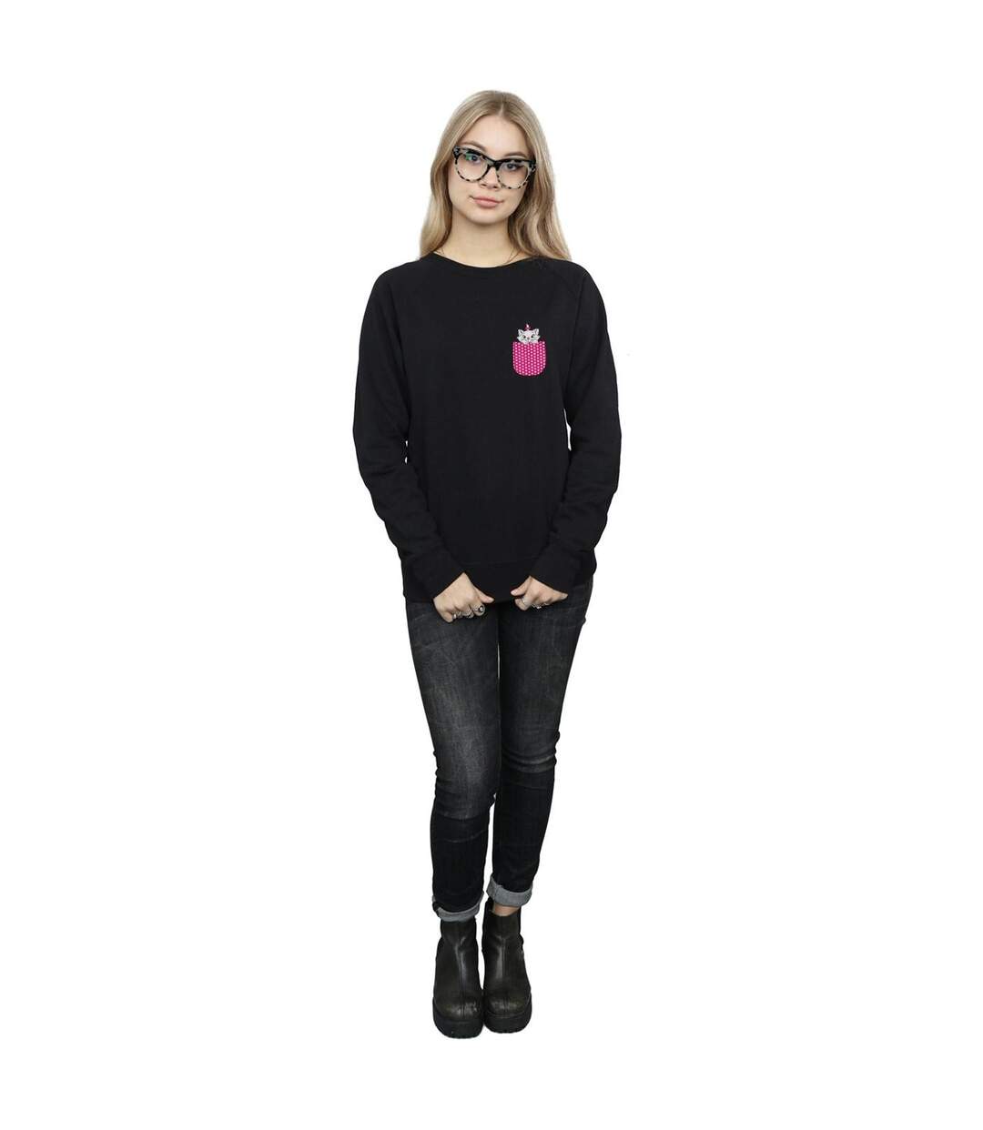 Disney - Sweat ARISTOCATS MARIE CHEST - Femme (Noir) - UTBI12509-4