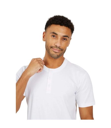 Polo Manches Courtes Homme Blanc Brave Soul