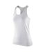 Spiro Womens/Ladies Impact Softex Sleeveless Fitness Tank Top (White)