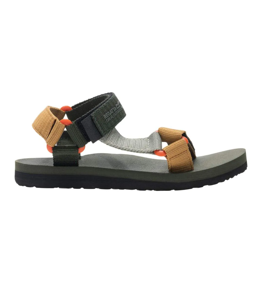 Sandales Vendeavour Enfant Kaki Foncé Jaune Vieil Or Regatta-4