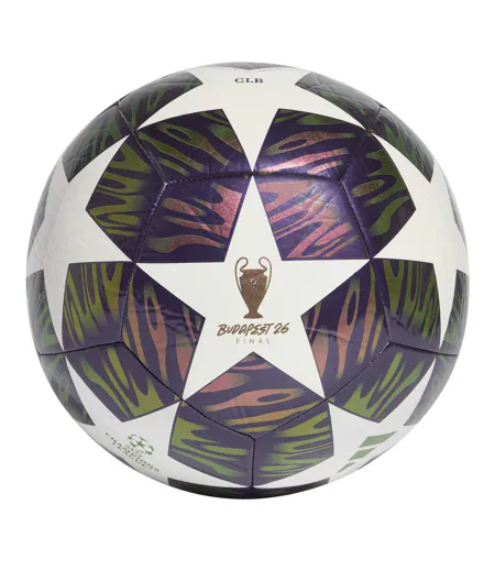 Ballon De Foot Glider Taille 5 Violet Blanc Adidas