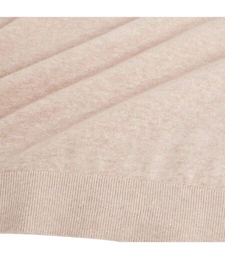 Mens Linen Blend Crew Neck Jumper Taupe Ted Baker