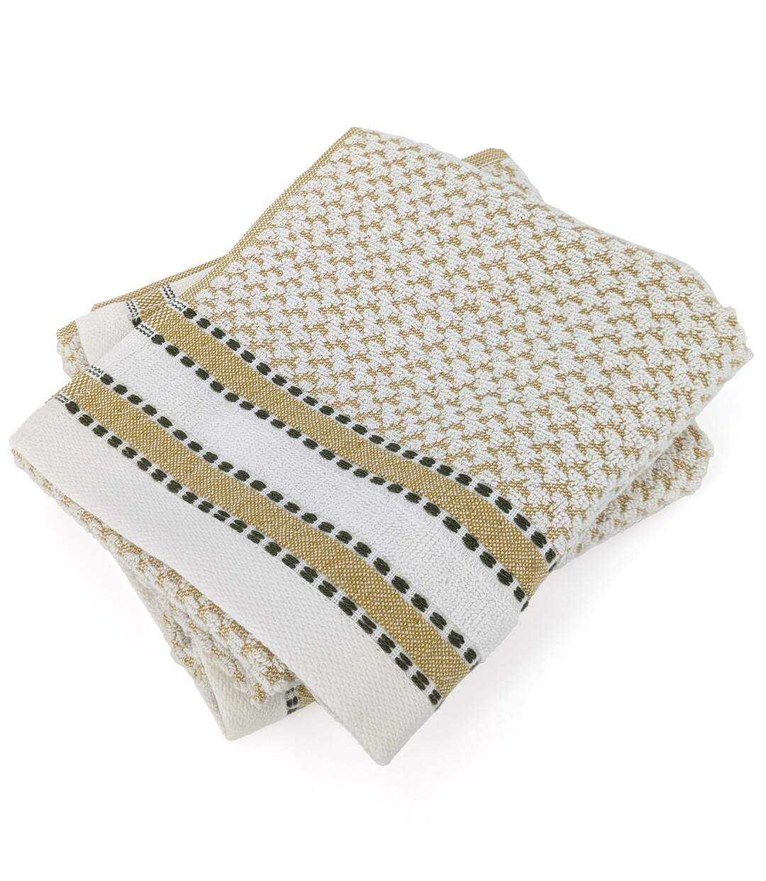 Serviette invité coton  SANTORINI Liteau-1