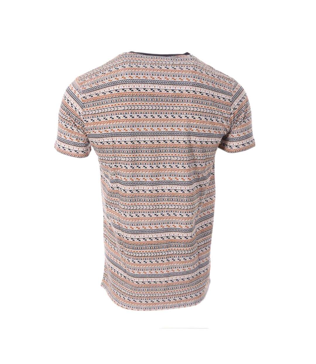 T-shirt marine/orange homme rms26 91266 - 3xl-2