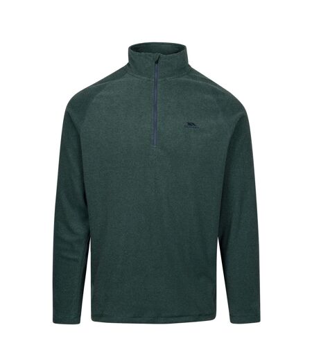 Mens Keynote Anti Pilling 1/4 Zip Fleece Top Green Smoke Alpine Trespass