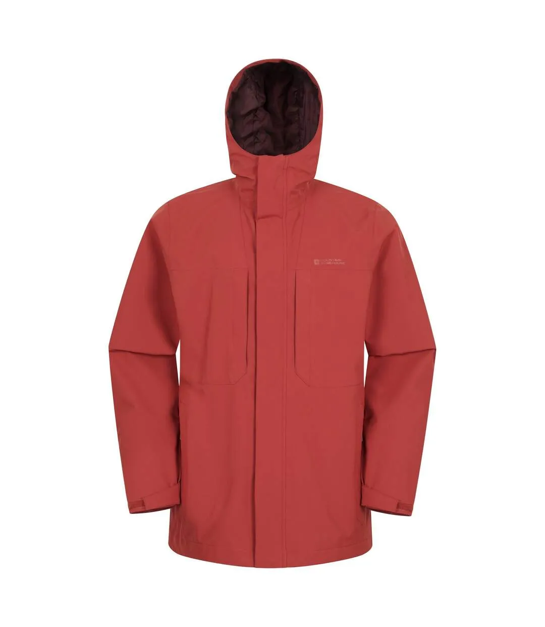Mens Ridge Waterproof Jacket Rust Mountain Warehouse-1