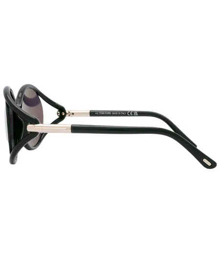 Womens/ladies Melody Smoke Sunglasses One Size Black Tom Ford
