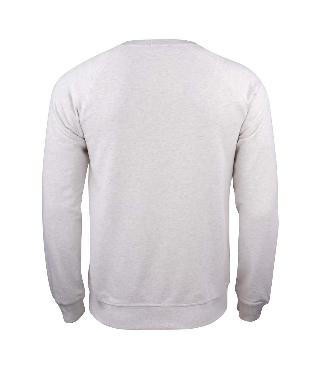 Sweat premium homme blanc cassé Clique-2