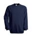 B&C Unisex Set-In Modern Cut Crew Neck Sweatshirt (Navy Blue)