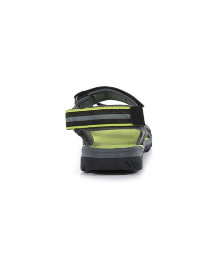 Regatta Mens Kota Drift Open Toe Sandals (Black/Bright Kiwi) - UTRG4171