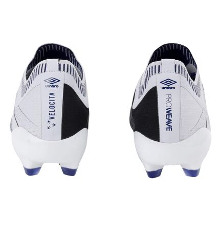 Mens velocita elixir pro firm ground football boots white/black/royal blue Umbro