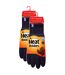 Heat Holders - Gants homme doublés polaire hiver tricot épais coupe-vent - 2 paires-2