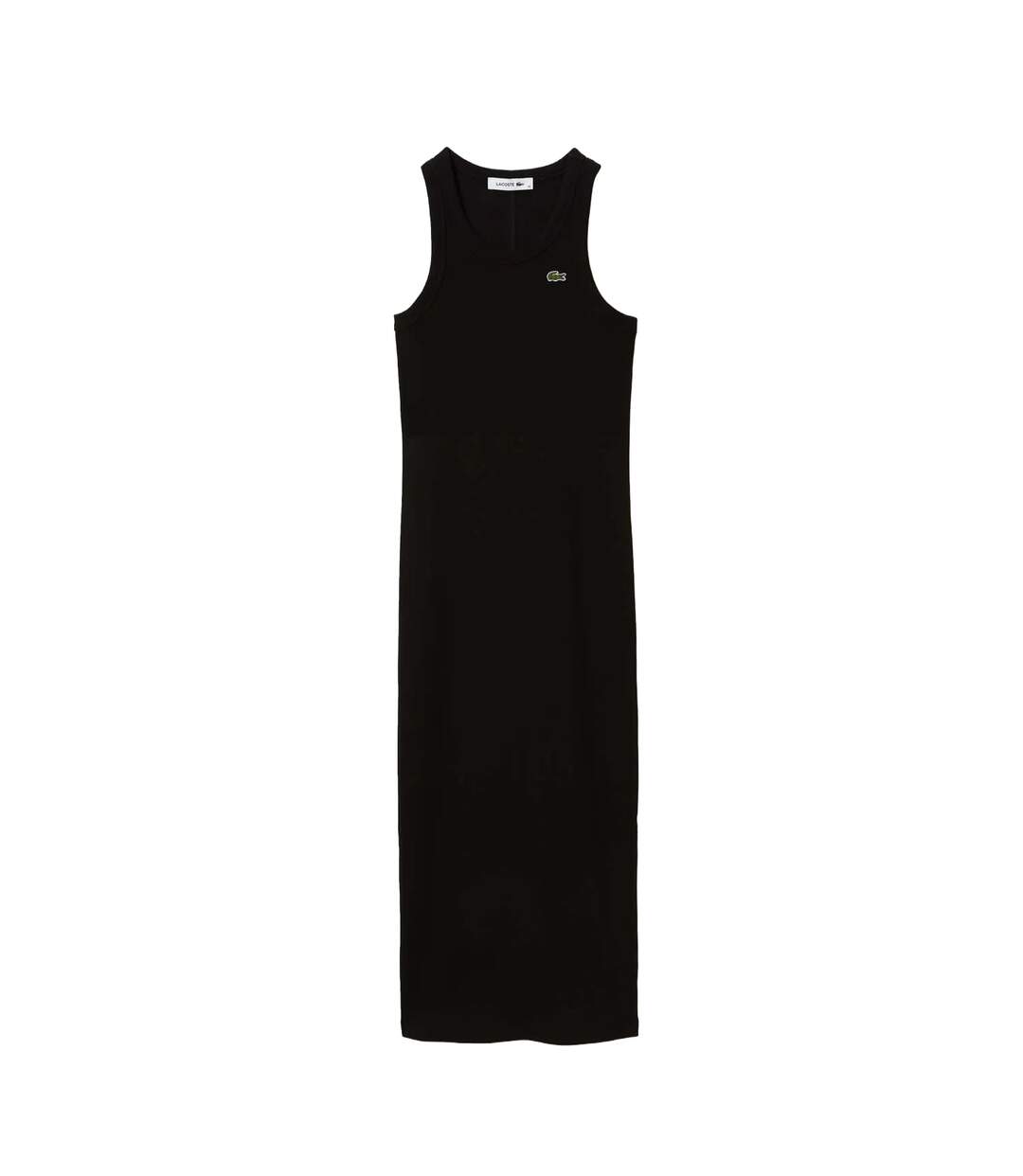 Robe Mi-longue Sans Manches Femme Noir Lacoste-1