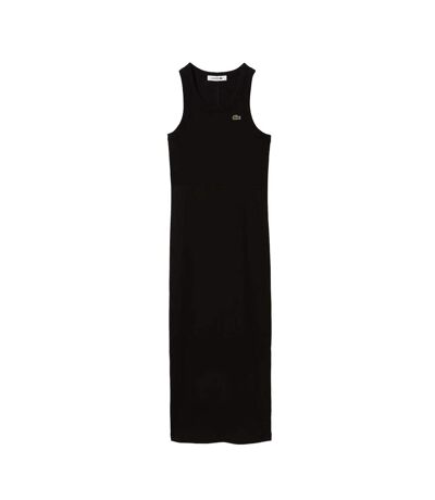 Robe Mi-longue Sans Manches Femme Noir Lacoste