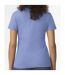 Womens/ladies soft midweight t-shirt violet Gildan