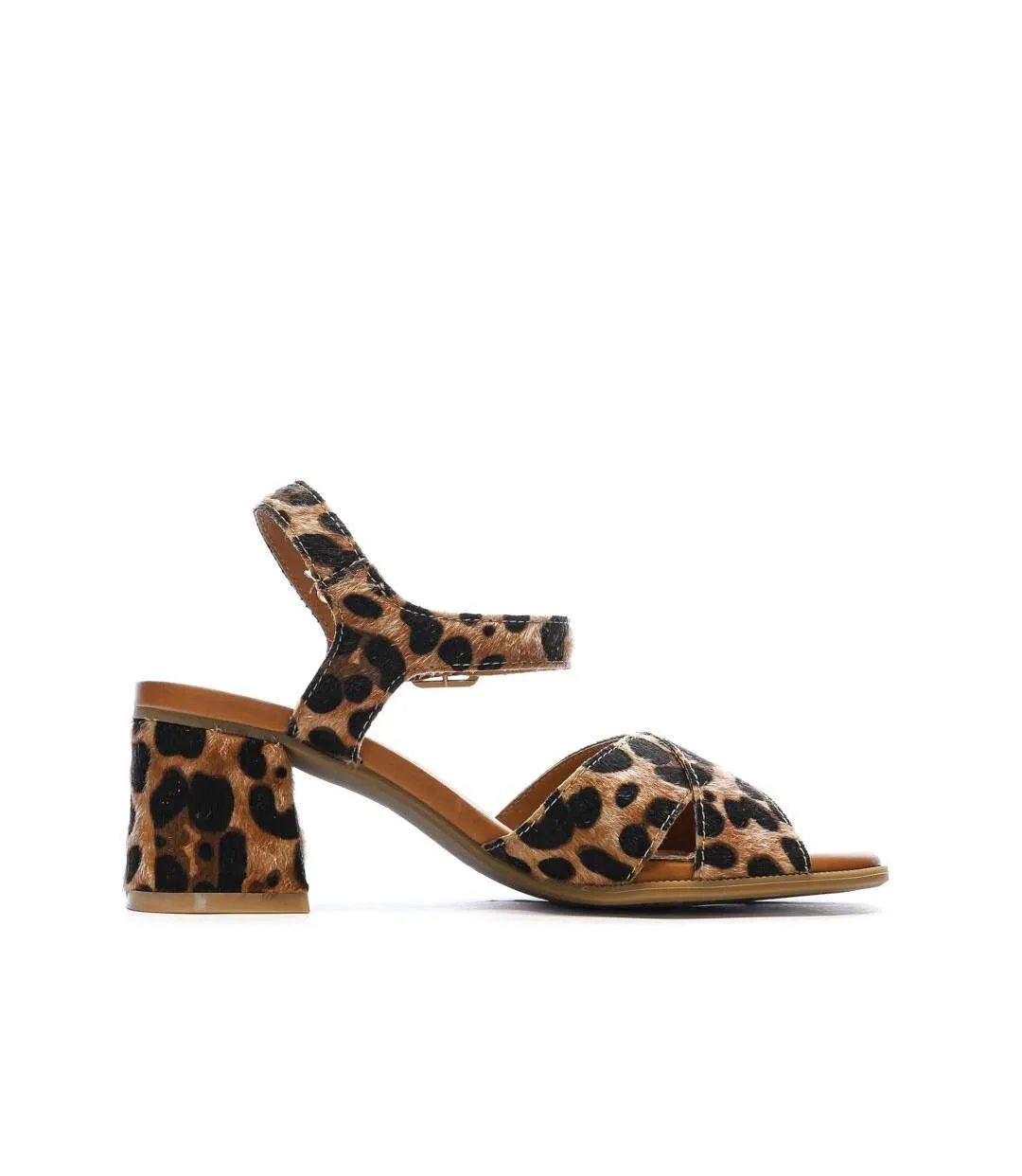Sandales marron/noir femme carmela leopardo-2