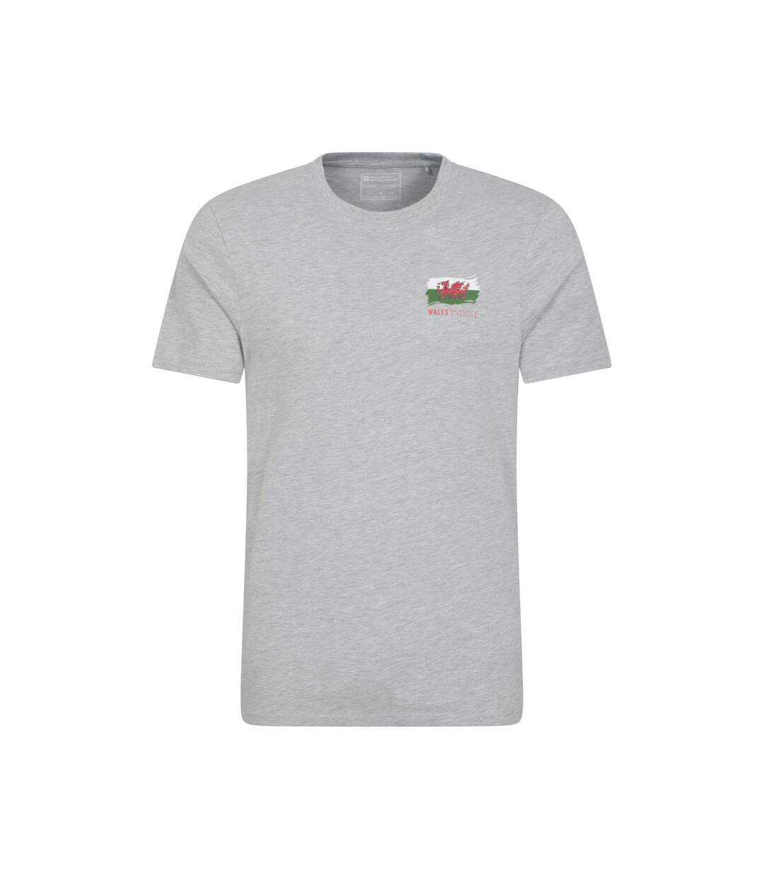 T-shirt Motif/style Graphique Wales Homme Gris Mountain Warehouse-1