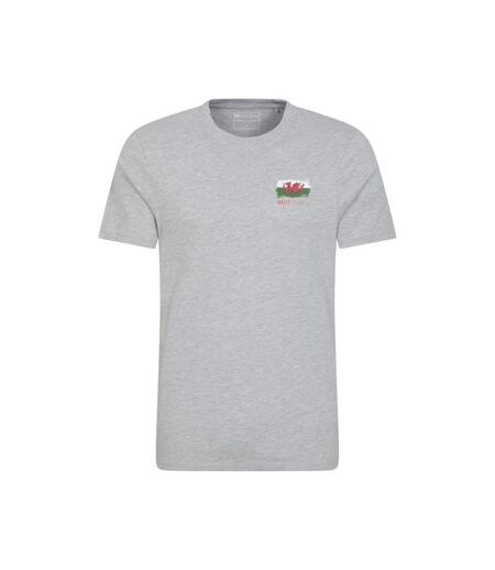 T-shirt Motif/style Graphique Wales Homme Gris Mountain Warehouse