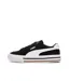 Baskets blanches/noires femme puma court classic-1
