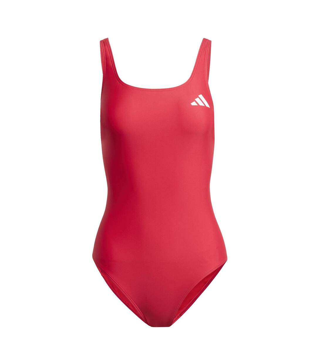 Maillot De Bain 1 Pièce Motif/style Logo Essential Femme Rouge Adidas-2