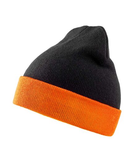 Bonnet Noir Orange Result Genuine Recycled