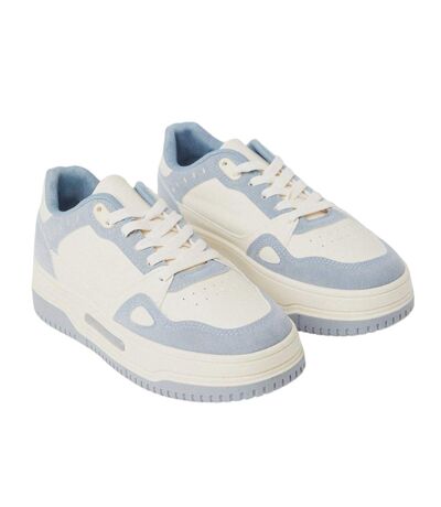 Womens/ladies harley two tone trainers blue Faith