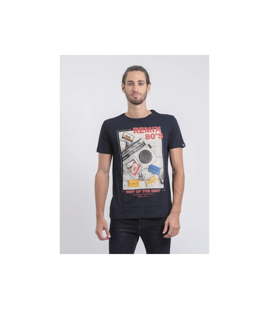 T-shirt col rond pur coton JAMIX-1