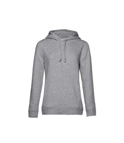 B&C Womens/Ladies Organic Hoodie (Gray Heather)