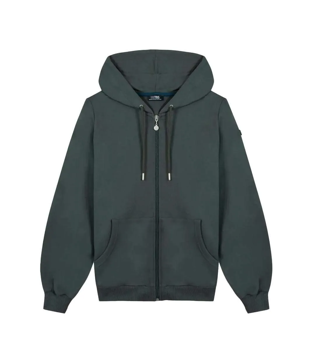Sweat zippé vert homme tbs debra-1