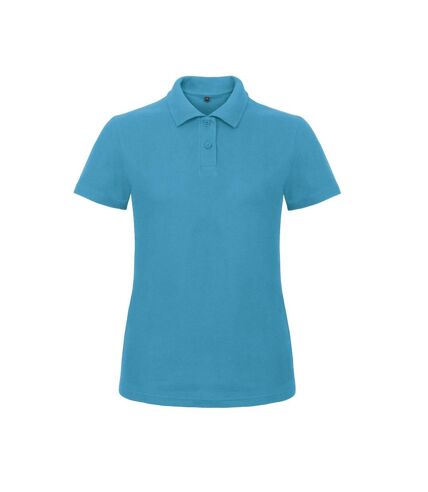 B&C Womens/Ladies ID.001 Plain Short Sleeve Polo Shirt (Atoll) - UTRW3525