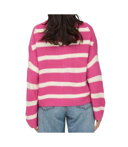 Pull à Rayures Rose Femme JDY Stripe - XL